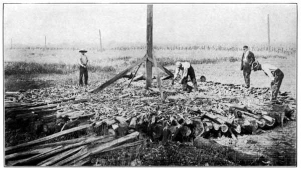 Laying Foundation for a Lime Stack at the Pennsylvania
Experiment Station
