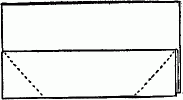 Fig. 29&mdash;Paper ready to turn back lower corners.