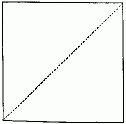 Fig. 226&mdash;Fold the square diagonally through the centre.