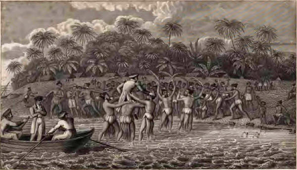 S. Freeman, Sc.

RECEPTION OF CAPTAIN KOTZEBUE AT THE ISLAND OF OTDIA