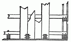 Fig. 121.&mdash;Showing lengthwise and crosswise manner of tying frame.