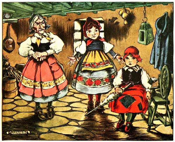 PRETTY DOBRUNKA WAS OBLIGED TO DO ALL THE WORK OF THE
HOUSE