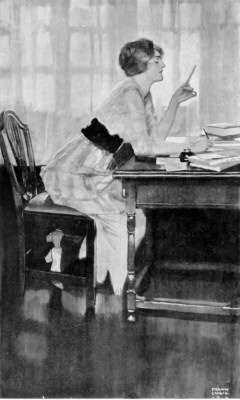 "One lovely morning in May she arose early in order
to write to Clive."