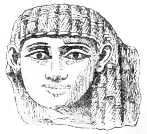 Fig. 130.&mdash;Fragment of an ivory tablet.