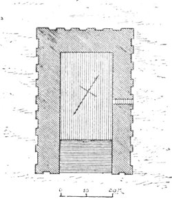 Fig. 143.&mdash;Plan of a temple at Mugheir; from Loftus.
