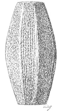 Fig. 150.&mdash;Terra-cotta cylinder. One-third of actual size;
from Place.