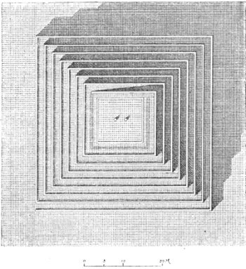 Fig. 186.&mdash;The Observatory restored. Plan.