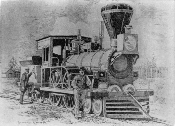 Figure 14.&mdash;The "Fury," built for the Boston and Worcester Railroad in 1849 by Wilmarth.