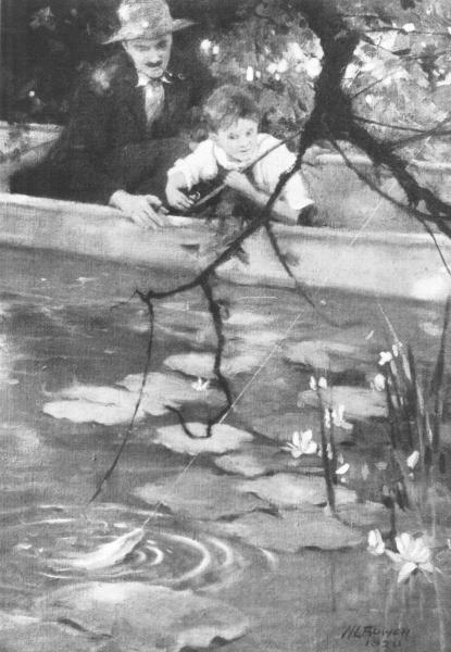 "A Boy And His Dad"

From a painting by M. L. Bower.