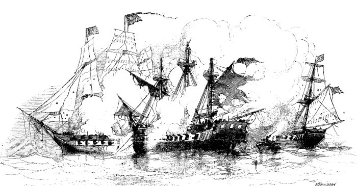 THE "ESSEX," "PH&OElig;BE," AND "CHERUB."