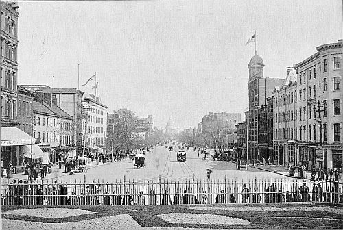 PENNSYLVANIA AVENUE&mdash;Looking East from Treasury Department.
