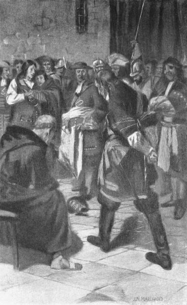 ... he threw the contents at the feet of the buccaneer,
and there rolled before him the severed head of ... his
solitary friend.