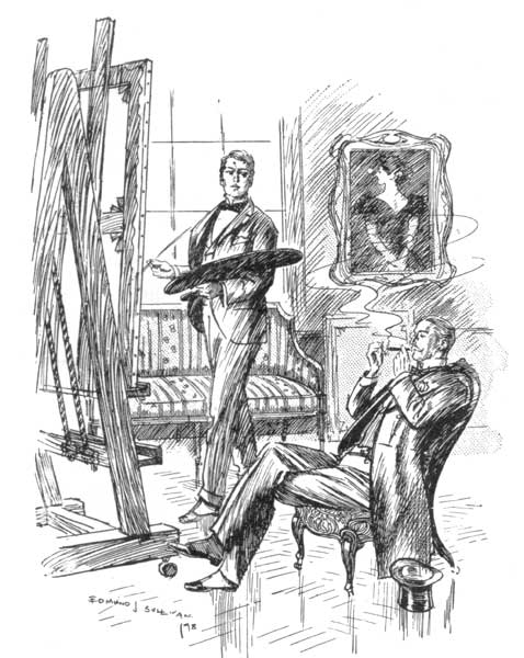 "HE LIT IT, AND DREW HIS FAVOURITE ARMCHAIR UP TO THE
HEARTH."