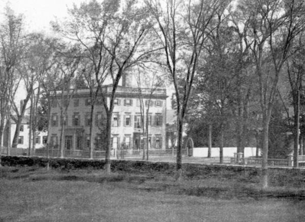 THE CARTLAND HOUSE, NEWBURYPORT
Where Whittier spent the last winter of his life. A century ago the
residence of the father of Harriet Livermore.