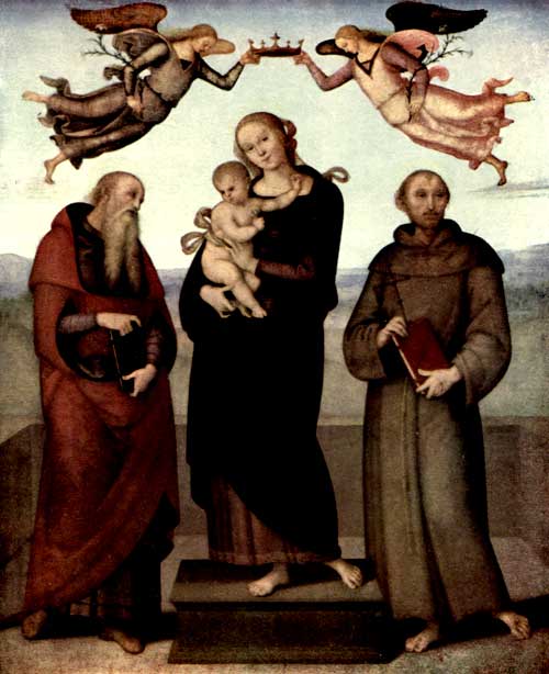PLATE VIII.&mdash;VIRGIN AND CHILD WITH TWO MALE SAINTS