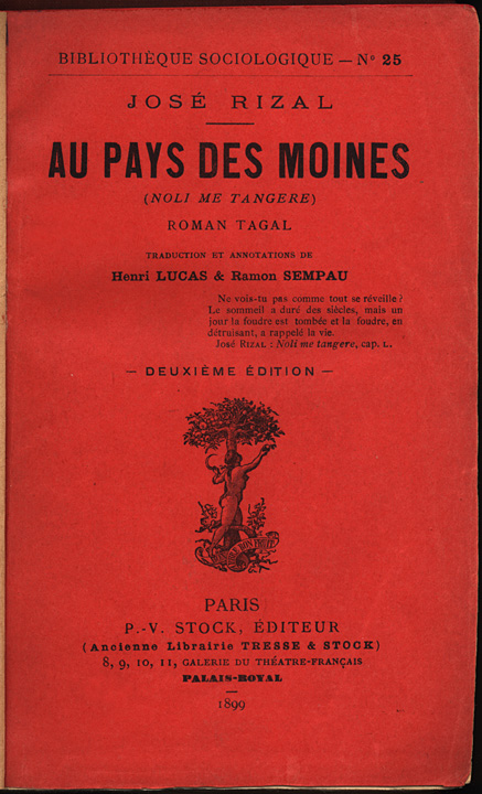 Couverture d&rsquo;origine.