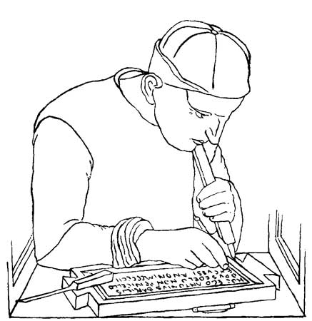 Plate 51.&mdash;Antonio Barili at work, by himself.

