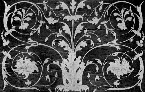 
Plate 36.&mdash;Panel from lower row of Stalls, Cathedral, Savona.