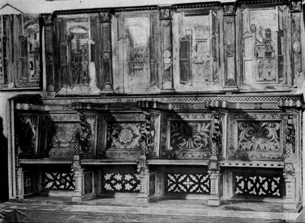 Plate 18.&mdash;Stalls from the Cathedral, Lucca.