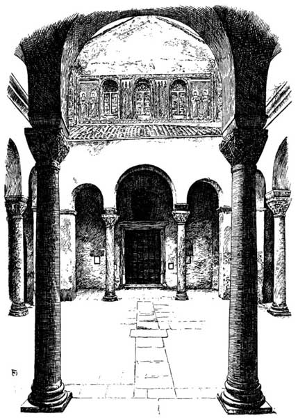 THE ATRIUM AND WESTERN FA�ADE, CATHEDRAL, PARENZO
