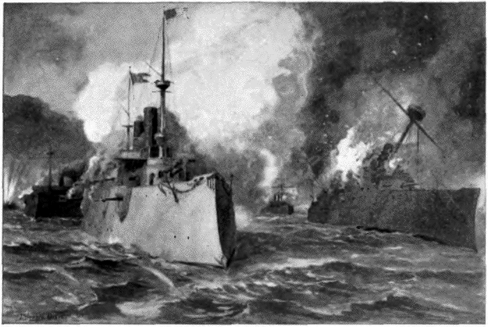 THE BATTLE OF MANILA BAY. THE BATTLE OF MANILA BAY.