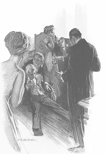 “Some water, quick, and brandy,” Rochester cried.
[Page 73