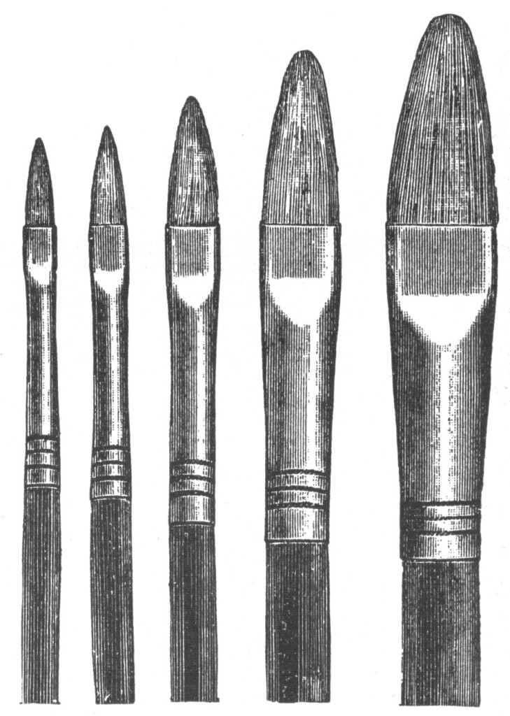 Brushes.&mdash;Round Pointed