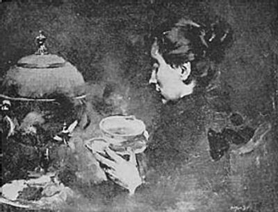 Tomando o ch&aacute;―Columbano