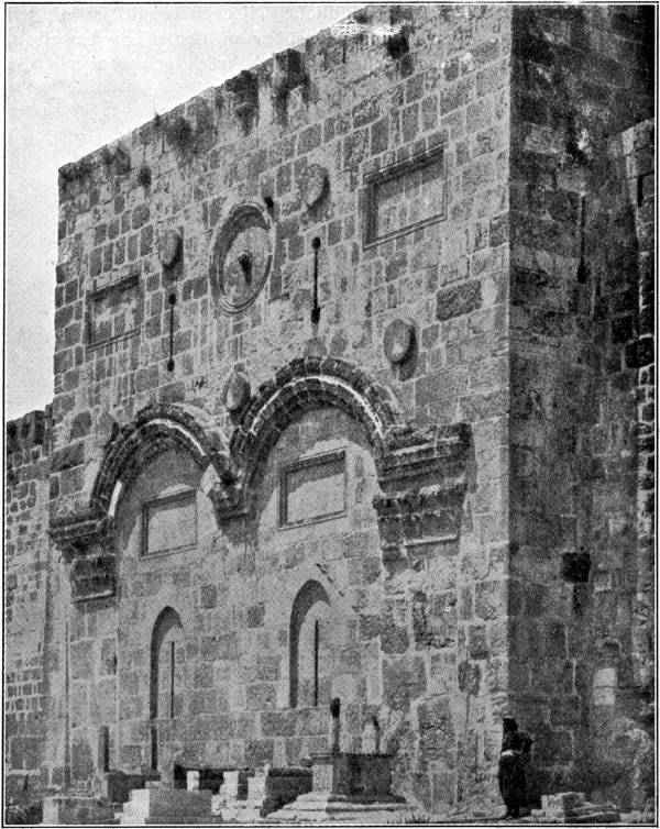Bild 17. Das goldene Tor in Jerusalem, Feldseite. Bild 17. Das goldene Tor in Jerusalem, Feldseite.