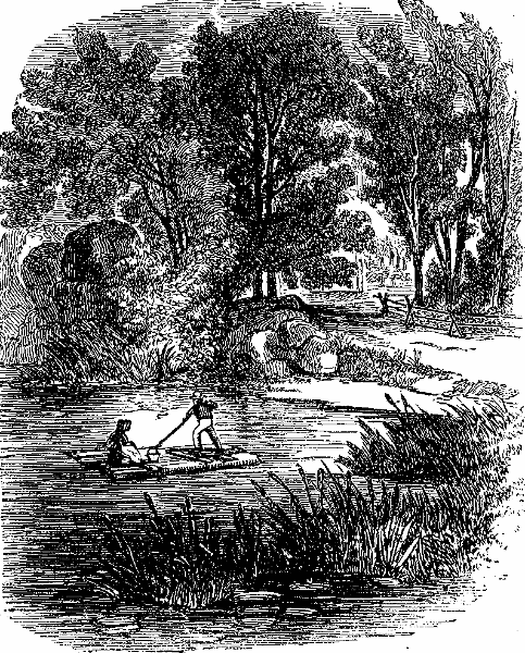 The Raft. Illustration.