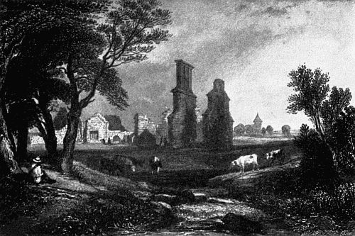 Steel Engraving by W. Finden
THE RUINS OF GRACE-DIEU NUNNERY