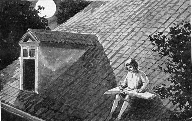 BACH COPYING MUSIC BY MOONLIGHT. BACH COPYING MUSIC BY MOONLIGHT.