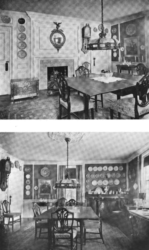 Plate LXVIII.&mdash;Two Views of the Dining Room, Saltonstall House.