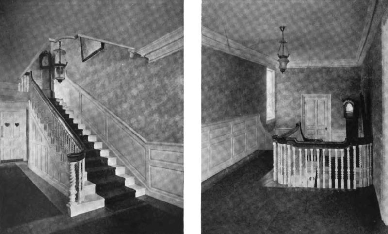 Plate LXXII.&mdash;Lower Hall, Dalton House; Upper Hall, Dalton House.