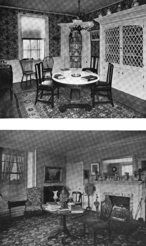 Plate LXXVI.&mdash;Living Room, Kittredge House; Parlor, Kittredge House.