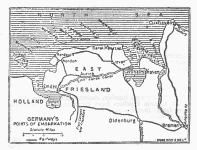 GERMANY'S
POINTS OF EMBARKATION
