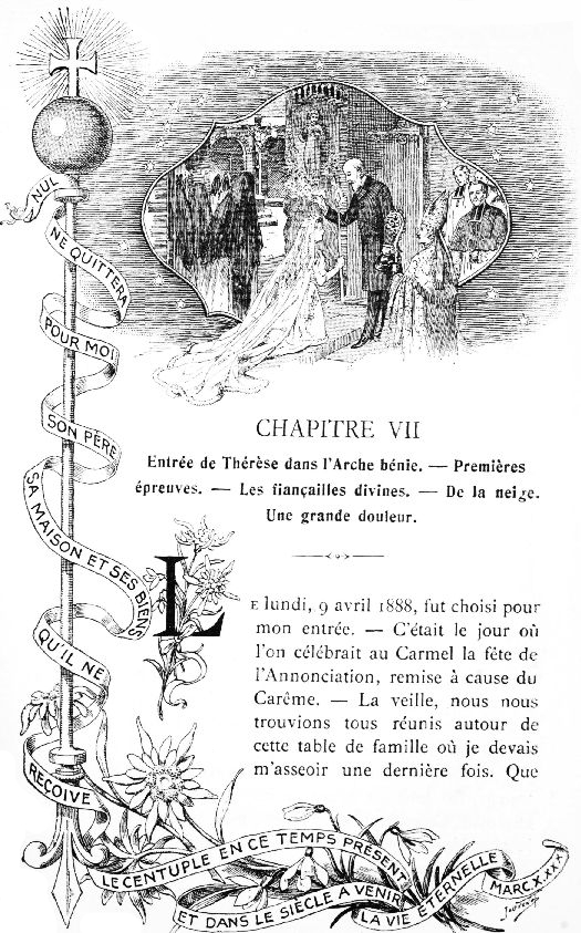 NUL NE QUITTERA POUR MOI SON P�RE SA MAISON ET SES BIENS
QU'IL NE RE�OIVE LE CENTUPLE EN CE TEMPS PR�SENT ET DANS LE SI�CLE A
VENIR LA VIE �TERNELLE. MARC X. XXX