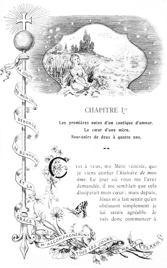 LA COUPE DE MON C&OElig;UR D�BORDE. LE BONHEUR ET LA GR�CE
M'ACCOMPAGNERONT TOUS LES JOURS DE MA VIE. Ps. XXIII