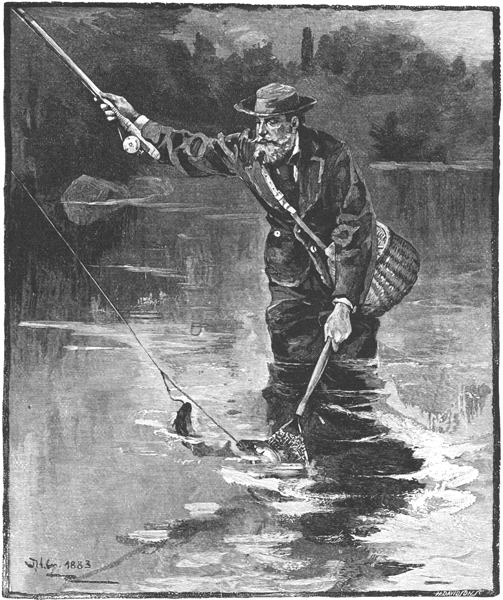 Capturing Two Fish At Once,&mdash;Or 'Landing A Double'.