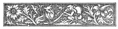 Illustration: Banner with mythical
  characters