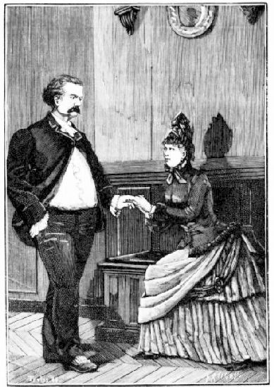 Elle se tordait les mains, elle sanglotait, elle �tait
presque � genoux.