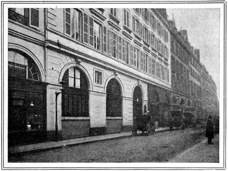 RUE DE PROVENCE, WHERE SARAH BERNHARDT, AT THE AGE OF FIVE,
WAS TAKEN TO LIVE WITH HER NURSE.

From a Photo. by C. Robert Paris.