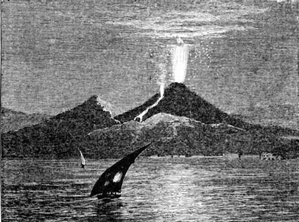 Fig. 37.

Somma. Vesuvius.

Vesuvius, as seen in eruption by the author, November 1868.