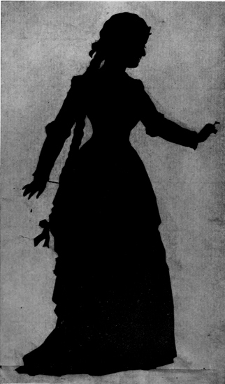 Clara Louise Kellogg as Marguerite, 1864

From a silhouette by Ida Waugh