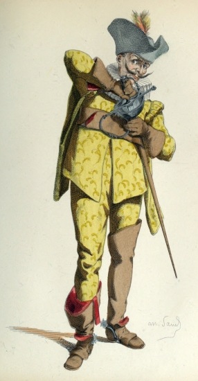 IL CAPITANO (1668)
Illustrating the Italian Commedia dell'Arte, or Impromptu Comedy.