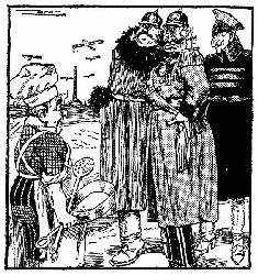 [Italian Cartoon]
That Dinner in Paris
&mdash;From Il 420, Florence.
Wilhelm: "Now that we have settled Russia, prepare that Paris feast."
Chef: "For Paris, Sire? I am afraid the food will turn bad, as it did
the other time."