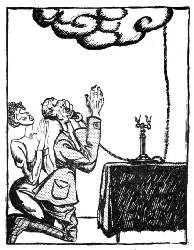 The Feast
&mdash;From Novi Satirikon, Petrograd.