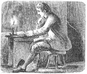 Franklin Reading at Night