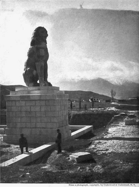 THE LION OF CH�RONEA, THE ACROPOLIS AND MOUNT PARNASSUS
