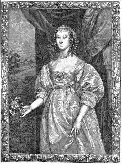The Countess of Devonshire. By VAN DYCK. From the
Engraving by P. Lombart.